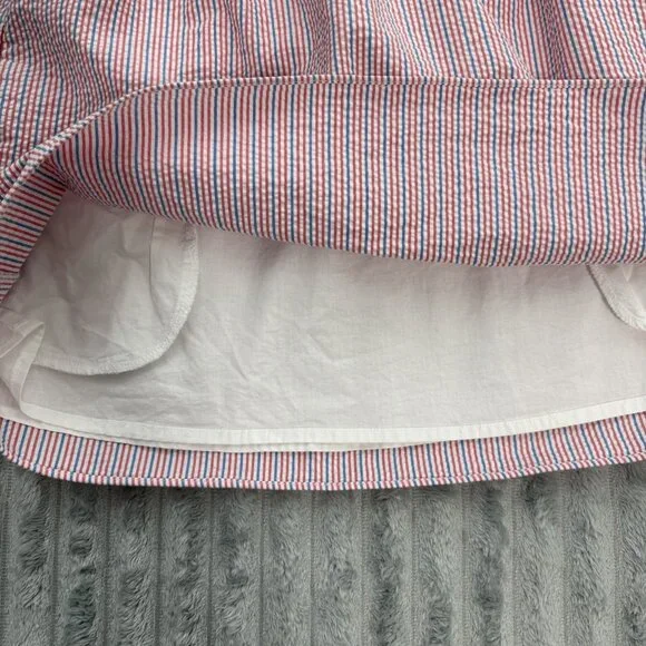 Lilly Pulitzer Esmeralda Ahoy Dress Womens S Preppy Seersucker Strapless Pockets - Picture 8 of 8